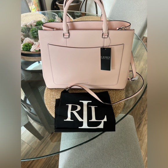 Ralph Lauren's Hanna Satchel Pink Opal - Picture 4 of 8